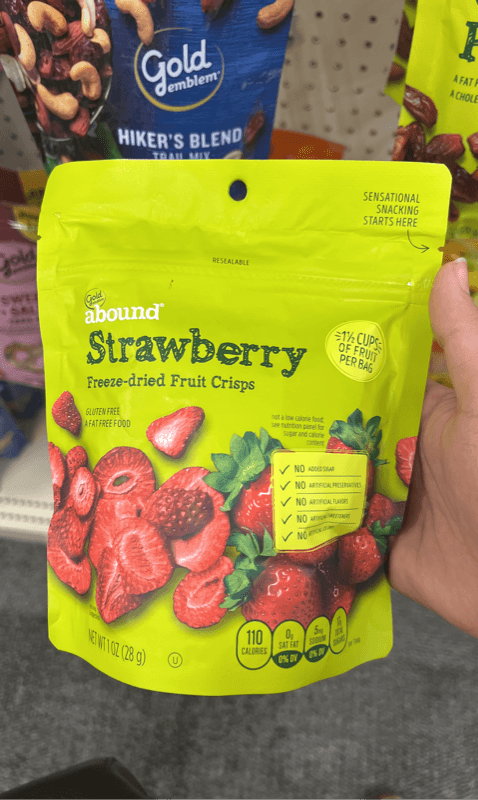 Gold Emblem Abound Strawberry Freeze-Dried Fruit Crisps