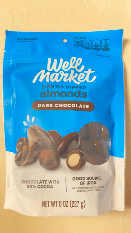 Well Market Lightly Dipped Dark Chocolate Almonds