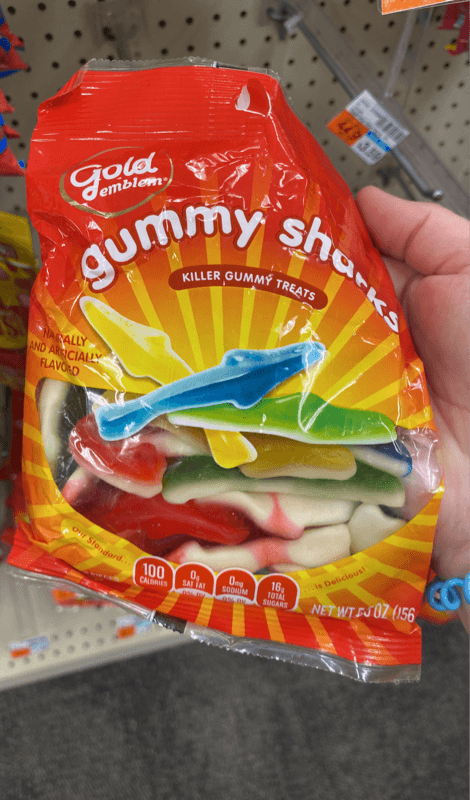 Gold Emblem Gummy Sharks