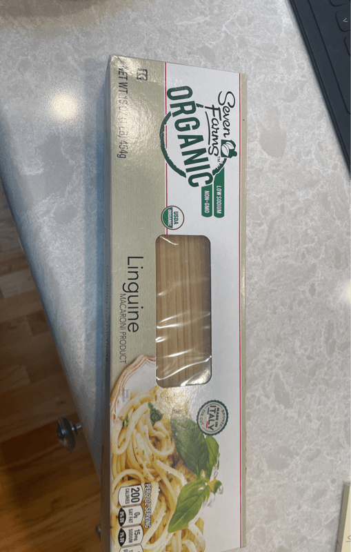 Seven Farms Organic Linguine Macaroni Product