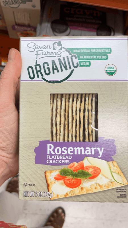 Seven Farms Organic Rosemary Flatbread Crackers