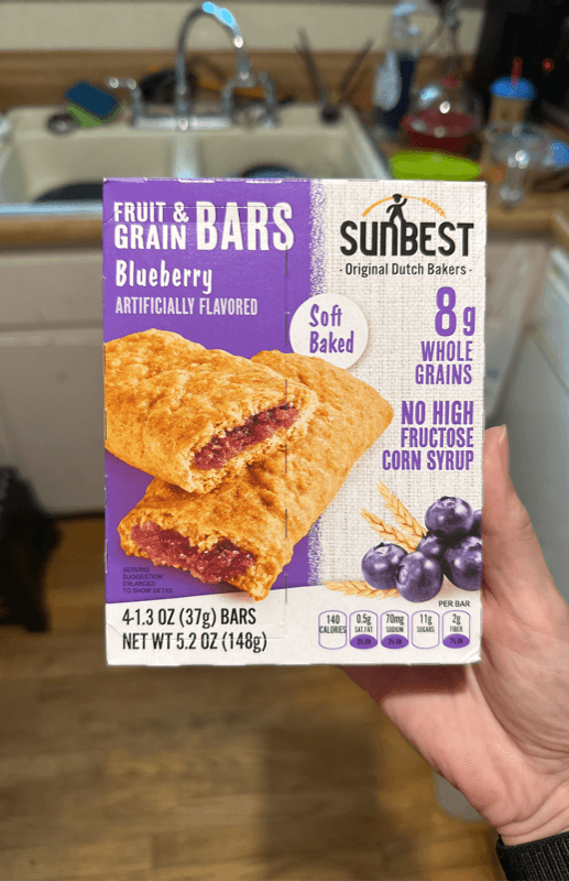 Sunbest Fruit & Grain Bars Blueberry