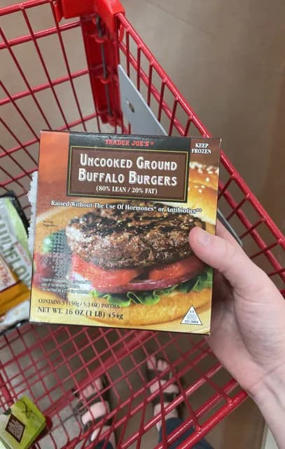 Trader Joe'S Uncooked Ground Buffalo Burgers
