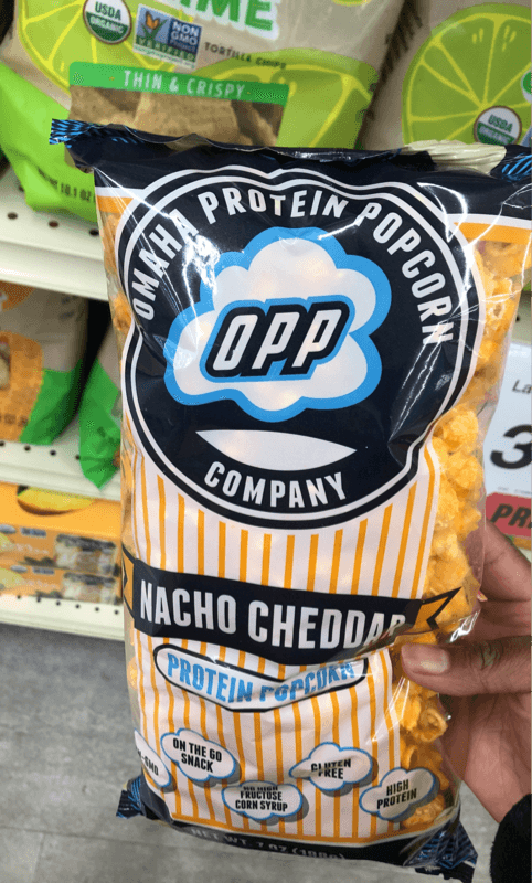 Omaha Protein Popcorn Company Nacho Cheddar Protein Popcorn