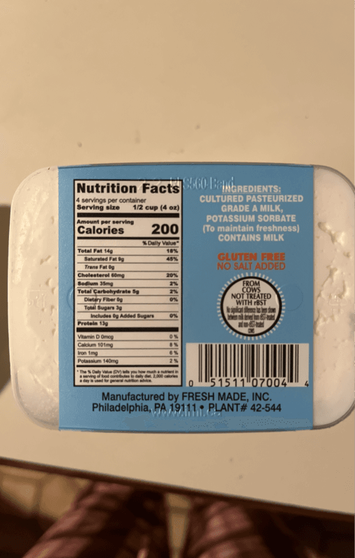Fresh Made Probiotic Twarog Wiejski Farmer Cheese