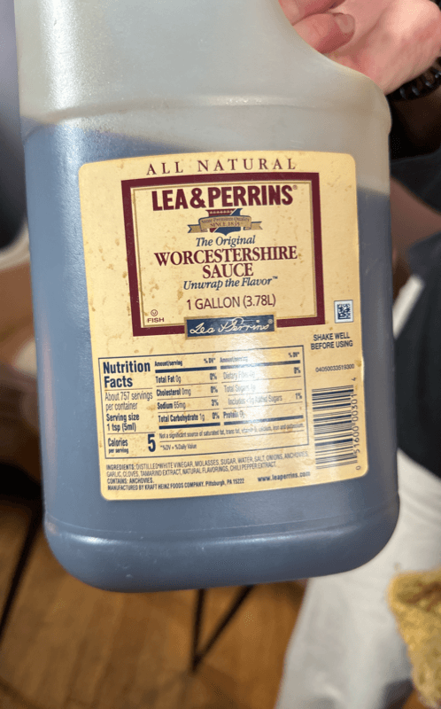 Lea & Perrins The Original Worcestershire Sauce, 1 Gallon