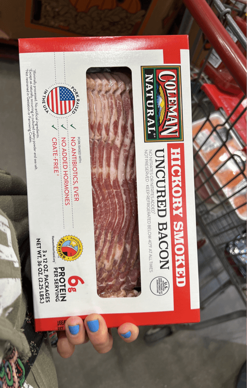 Coleman Hickory Smoked Uncured Bacon