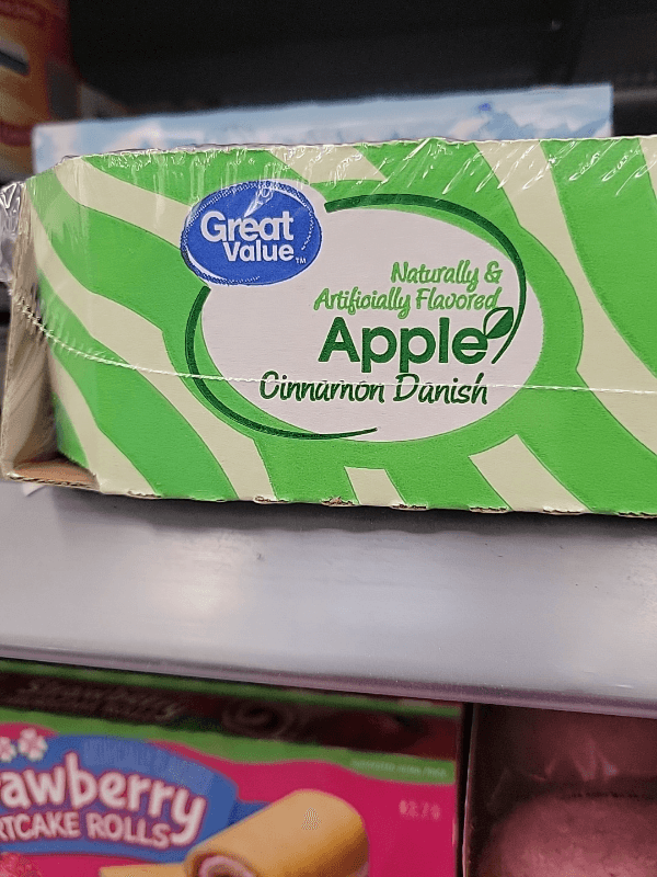 Great Value Apple Cinnamon Danish