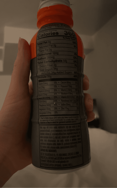 Gatorade Chocolate Nutrition Shake