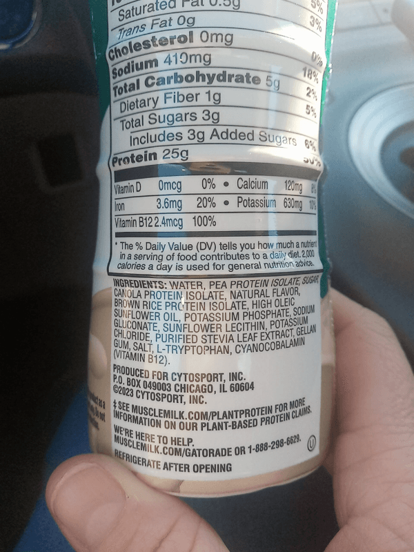 Muscle Milk Plant-Based Protein Shake