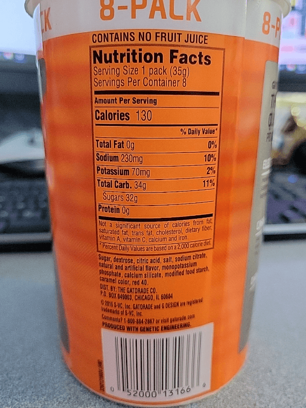 Gatorade Thirst Quencher Powder Packs Fruit Punch