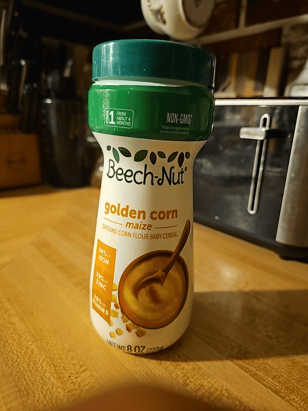 Beech-Nut Golden Corn (Maize) Baby Cereal
