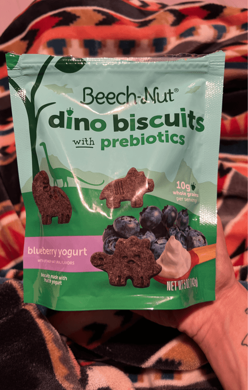 Beech-Nut Dino Biscuits With Prebiotics Blueberry Yogurt