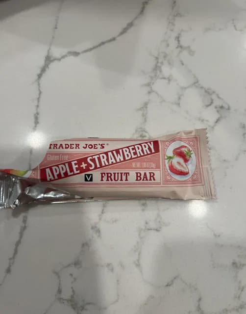 Trader Joe'S Gluten Free Apple + Strawberry Fruit Bar