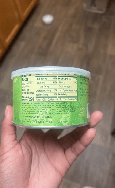 Trader Joe’S Matcha Green Tea Latte Mix