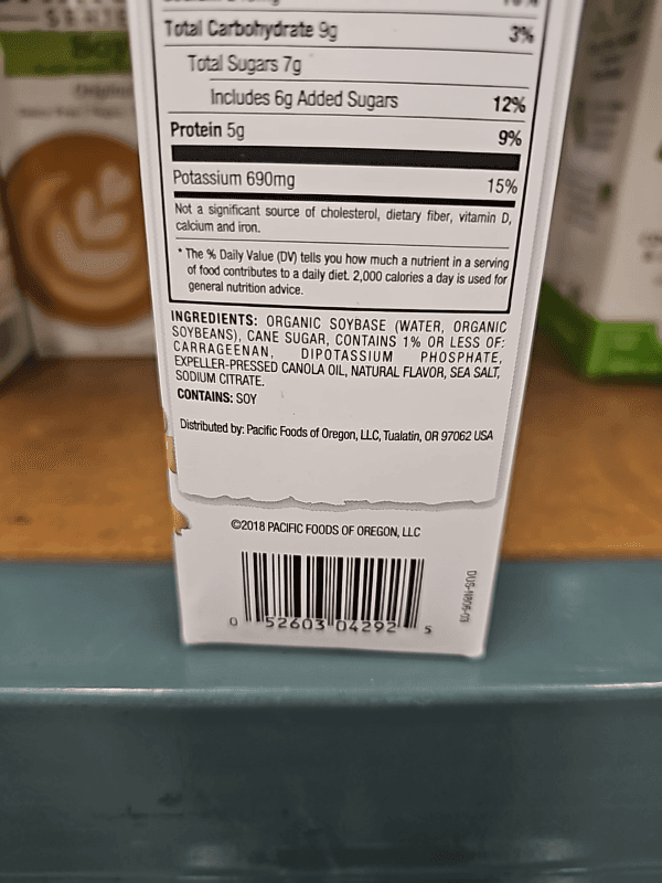 Pacific Foods Barista Series Soy Plant-Based Beverage Original
