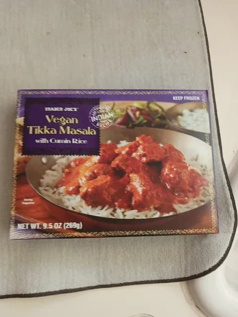 Trader Joe's Vegan Tikka Masala With Cumin Rice