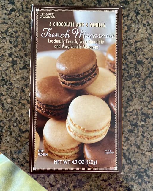 Trader Jacques' French Macarons Lusciously French, Very Chocolate And Very Vanilla Macarons