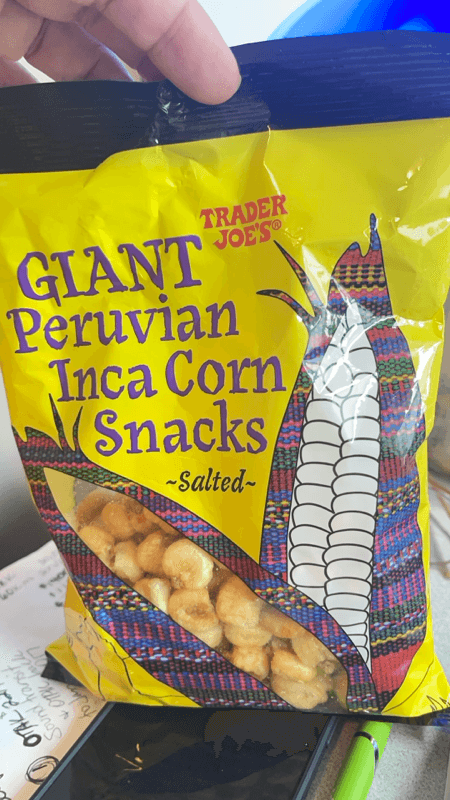 Is it Shellfish Free? Trader Joe's Giant Peruvian Inca Salted Corn