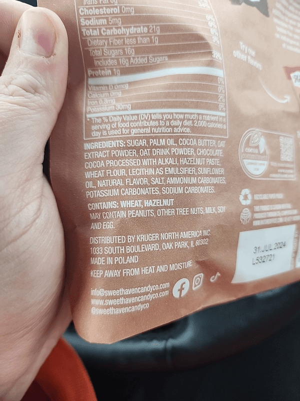 Sweet Haven Plant-Based Candy Cocoa Cookie