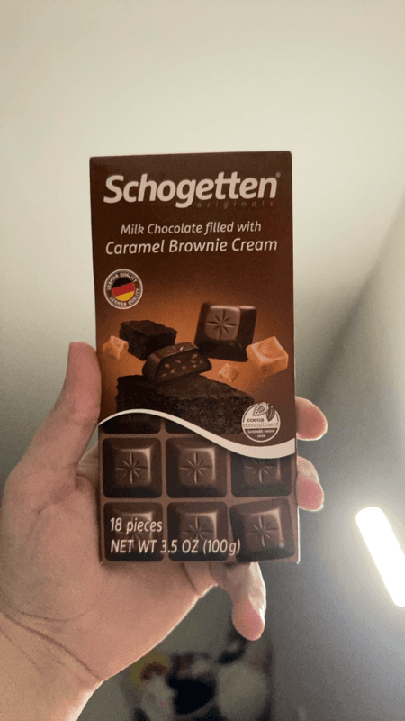 Schogetten Milk Chocolate Filled With Caramel Brownie Cream