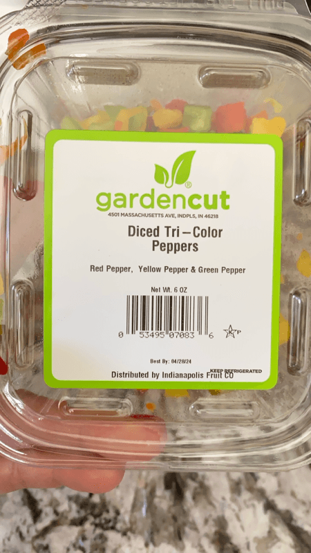 Gardencut Diced Tri-Color Peppers