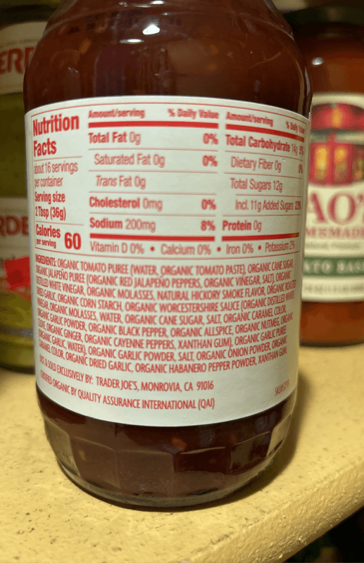 Trader Joe’S Organic Sriracha And Roasted Garlic Bbq Sauce