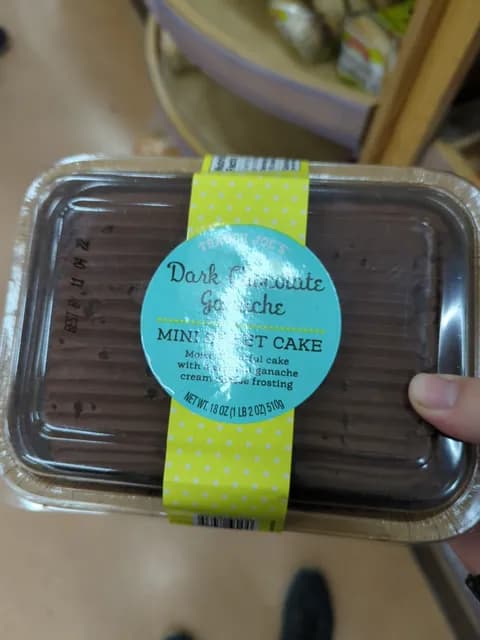 Trader Joe'S Dark Chocolate Ganache Mini Sweet Cake