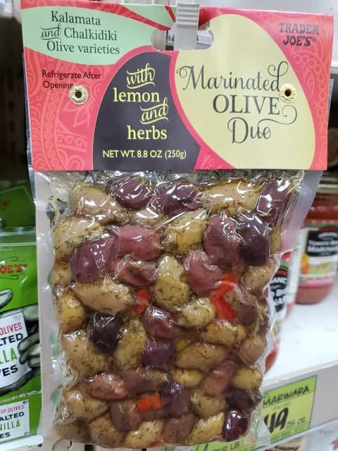 Trader Joe'S Marinated Olive Duo With Lemon And Herbs