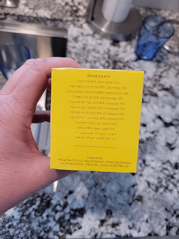 Ahmad Tea London Fruit & Herb Infusion Camomile & Lemongrass