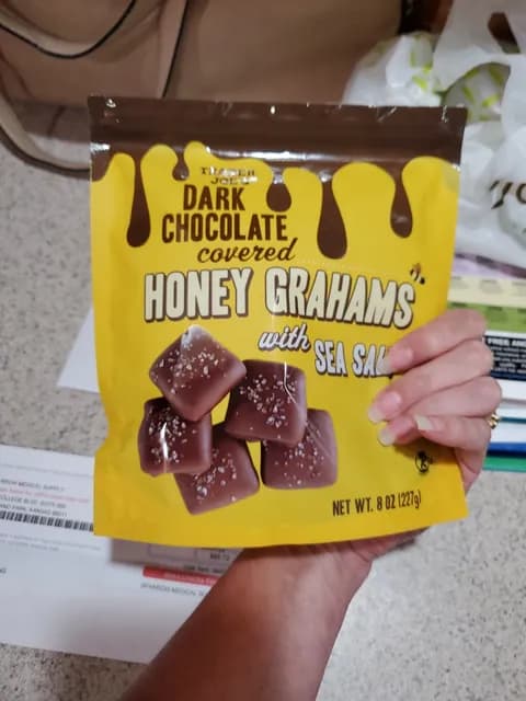 Trader Joe'S Dark Chocolate Covered Honey Grahams With Sea Salt