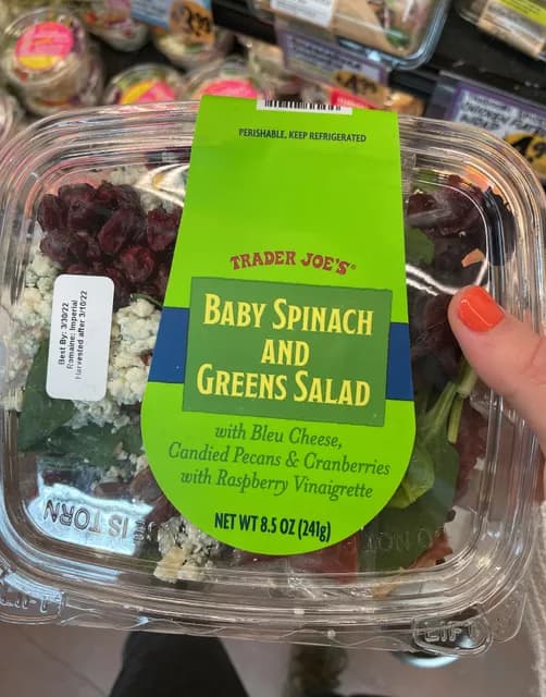 Trader Joe'S Baby Spinach And Greens Salad