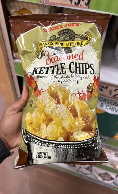 Is it Alpha Gal Friendly? Trader Joe's Thanksgiving Stuffing Seasoned Kettle Chips
