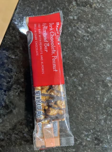 Trader Joe'S Dark Chocolate, Peanut & Almond Bar