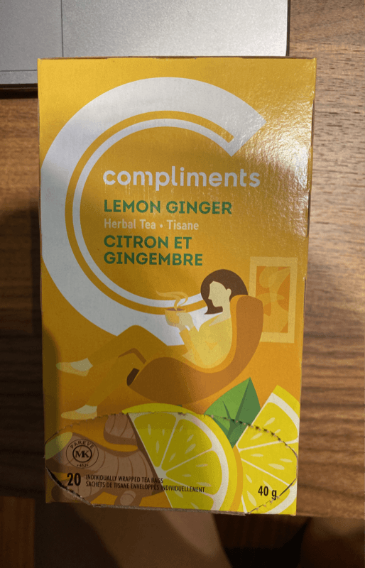 Compliments Herbal Tea Lemon Ginger