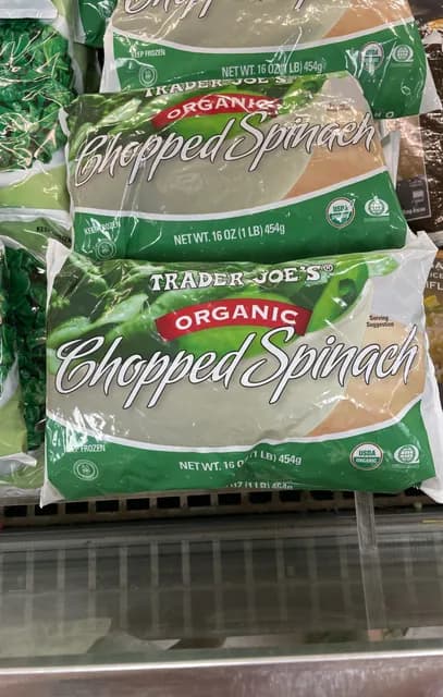 Trader Joe'S Organic Chopped Spinach