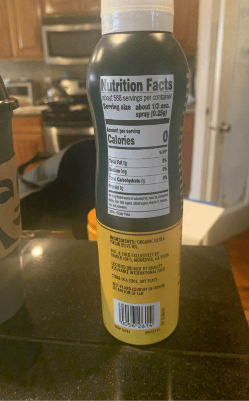 Trader Joe'S Organic Extra Virgin Olive Oil Spray