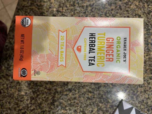 Is it Artificial Flavors Free? Trader Joe's Organic Ginger Turmeric Herbal Tea