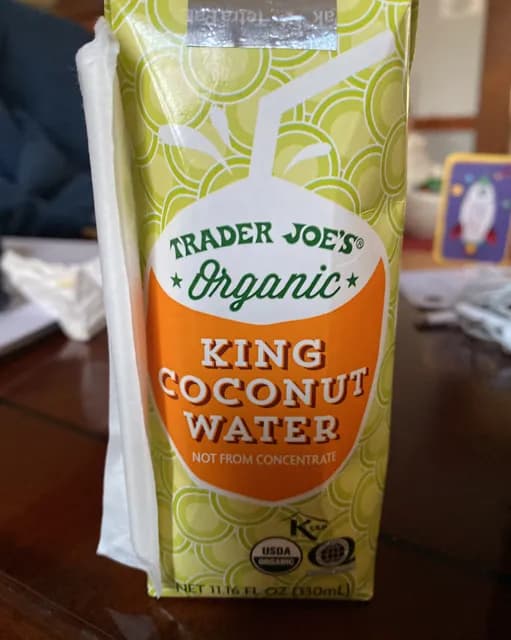 Trader Joe'S Organic King Coconut Water