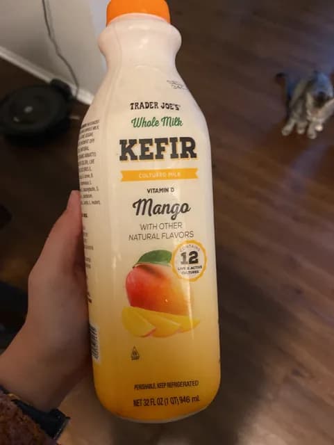 Trader Joe'S Whole Milk Kefir Cultured Milk Mango