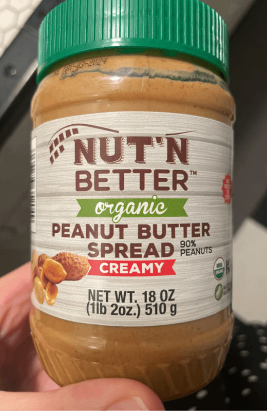 Nut ’N Better Organic Creamy Peanut Butter Spread