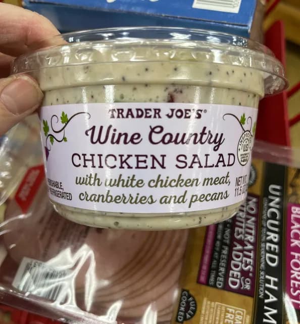 Is it Peanut Free? Trader Joe's Wine Country Chicken Salad With White Chicken Meat, Cranberries And Pecans