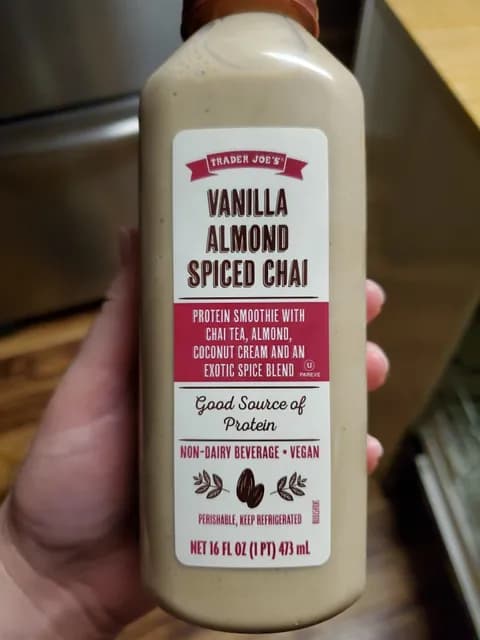 Trader Joe's Vanilla Almond Spiced Chai Protein Smoothie