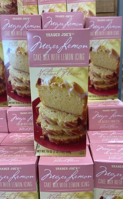 Trader Joe's Meyer Lemon Cake Mix With Lemon Icing