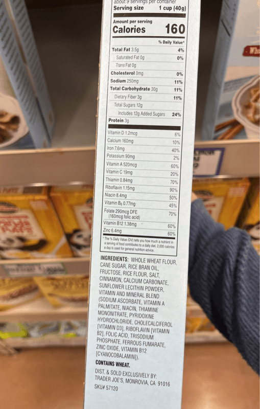 Trader Joe'S Crunchy Cinnamon Squares Cereal