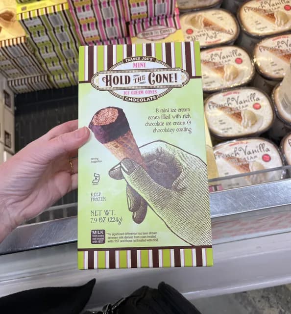 Trader Joe'S Hold The Cone Mini Chocolate Ice Cream Cones