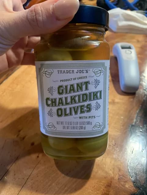 Trader Joe'S Giant Chalkidiki Olives With Pits