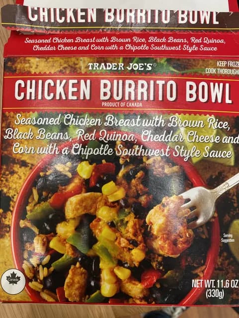 Is it Sesame Free? Trader Joe's Chicken Burrito Bowl