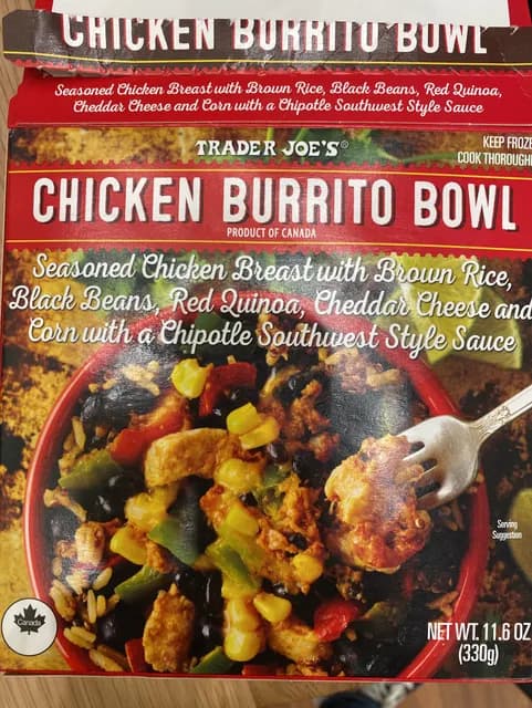 Trader Joe's Chicken Burrito Bowl
