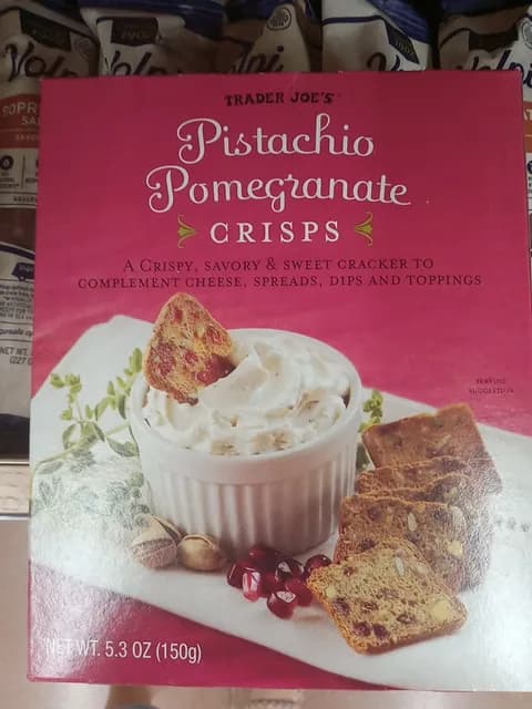 Trader Joe's Pistachio Pomegranate Crisps